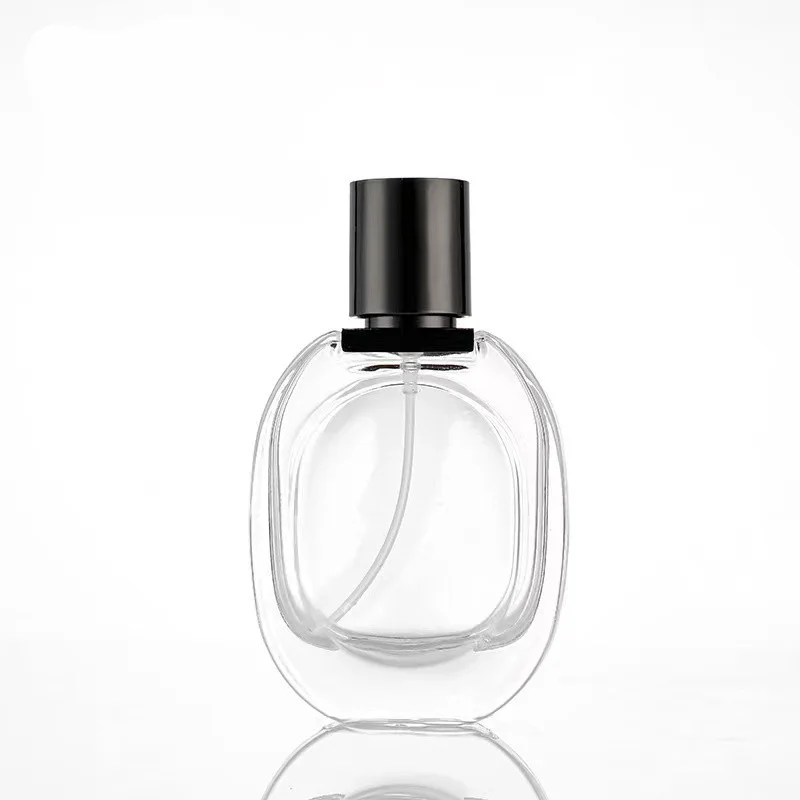 30ml Portable Oval Clear Glass Perfume Spray Bottle product image